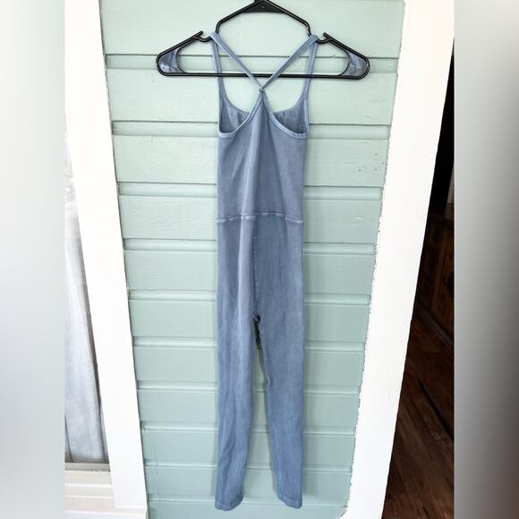 Free people movement happiness runs square neck one piece jumpsuit ribbed gym XS - Picture 7 of 10